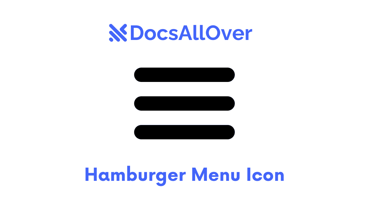 Hamburger Menu Example