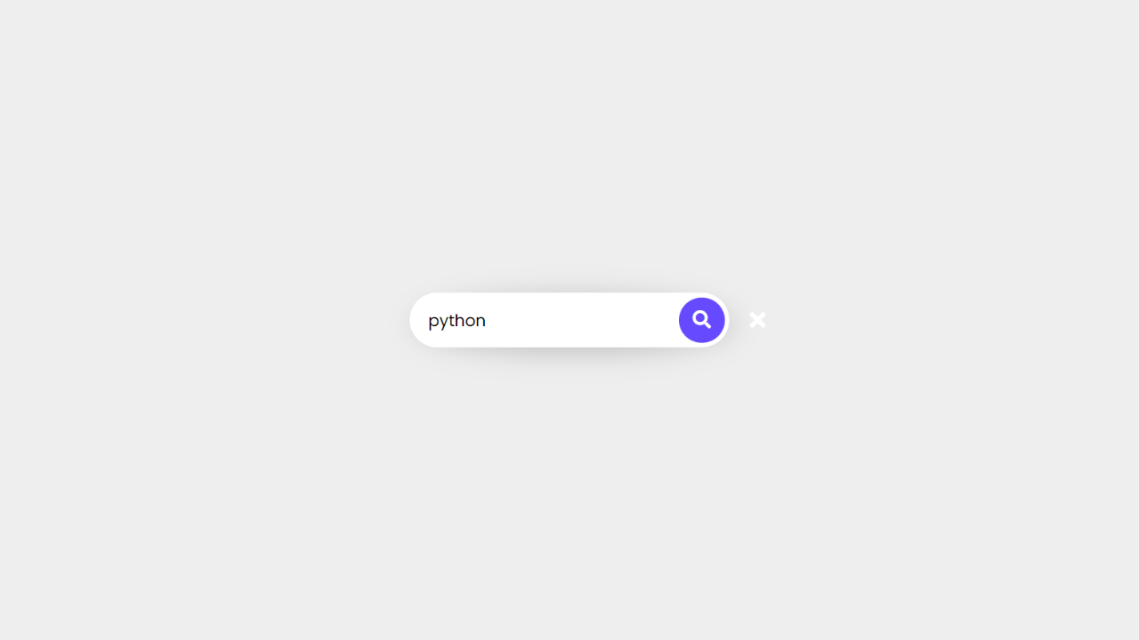 DocsAllOver - Animated Search Bar with CSS and JS