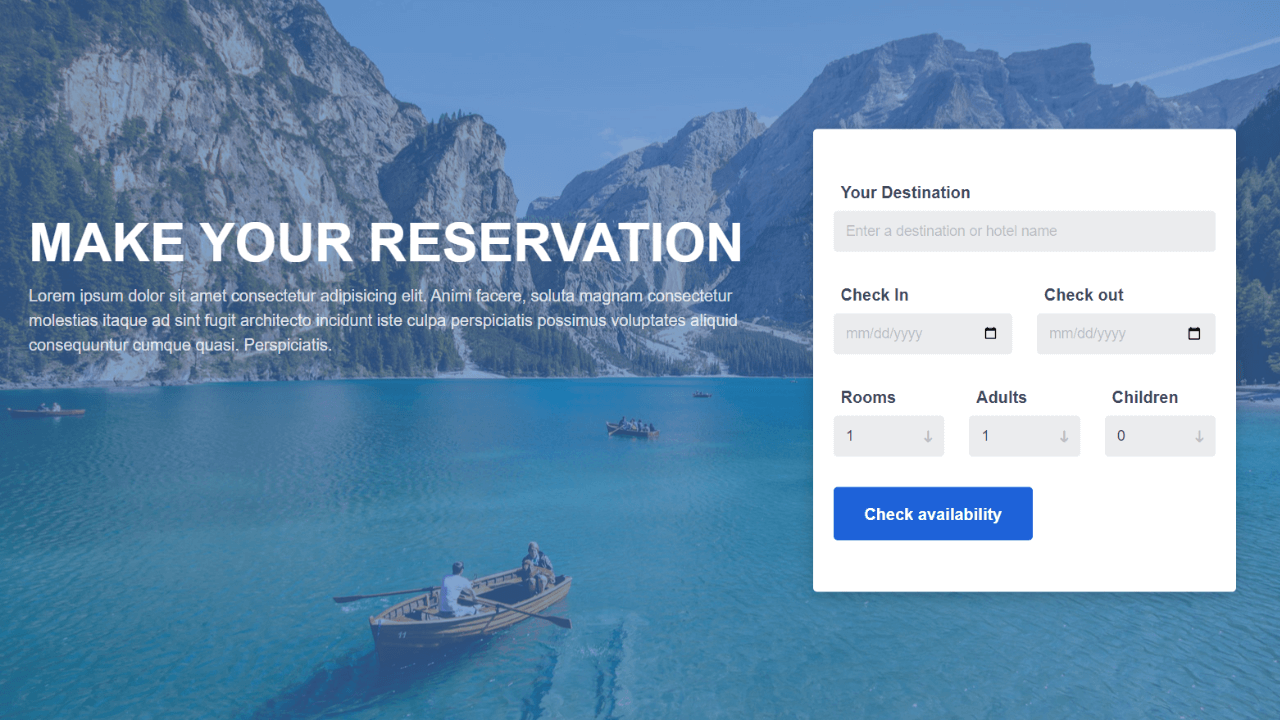 DocsAllOver - User-Friendly Travel Booking Form in Bootstrap 5