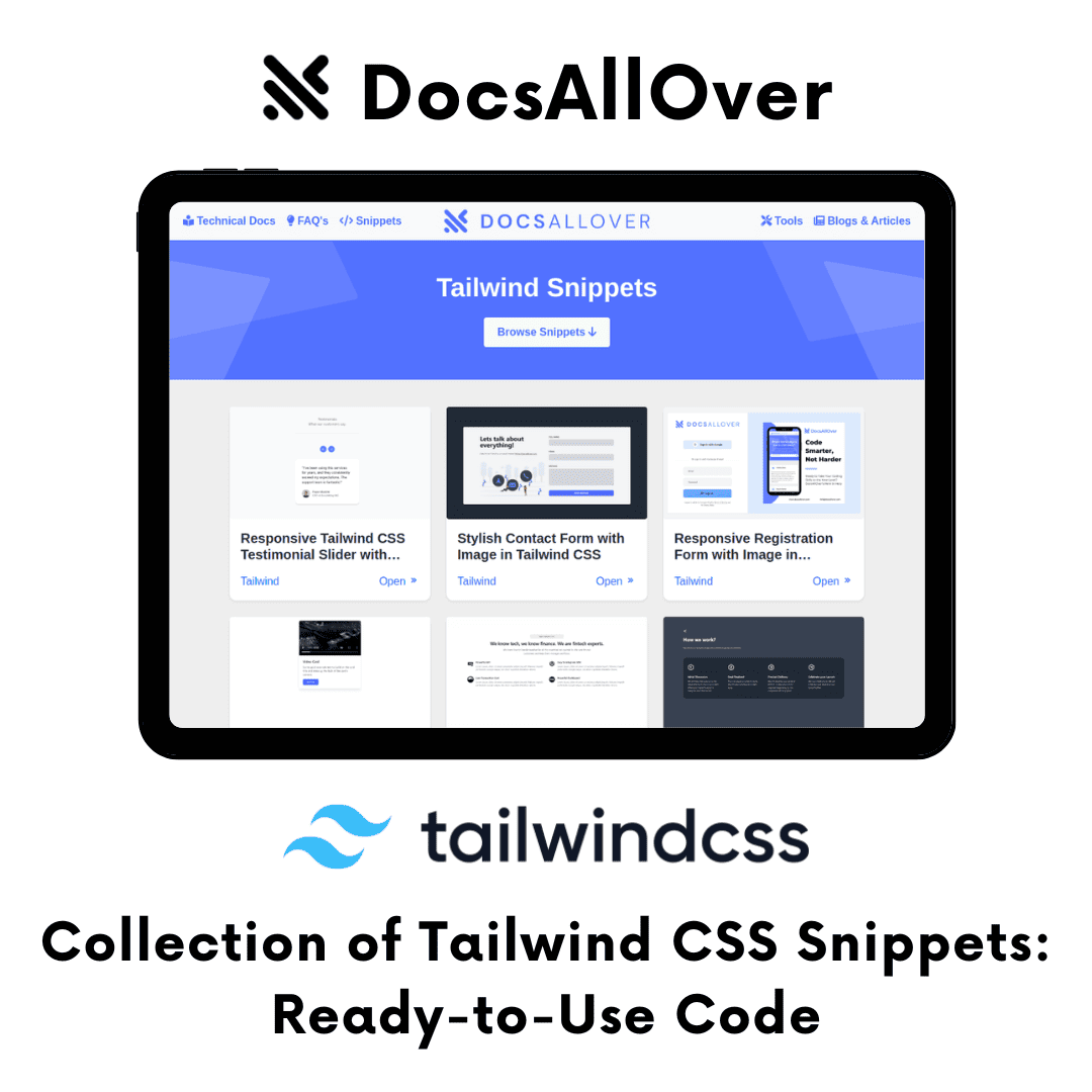 DocsAllOver - Tailwind Snippets